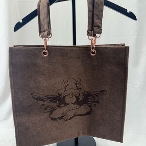 Boys Lie Chocolate Brown Tote Shoulder Bag O/S NWTS